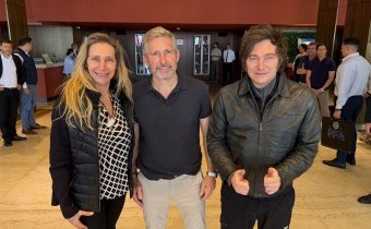 Tras los incidentes en Santa Fe, Milei viajó a Entre Ríos y se reunió con Frigerio