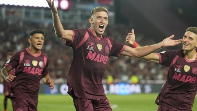 Lanús venció a Flamengo 1-0 en la ida de la Recopa Sudamericana